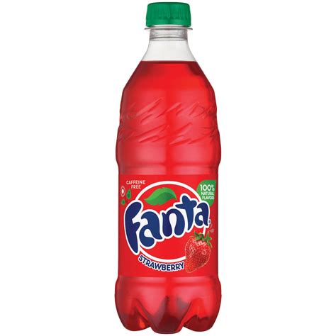 Fanta Caffeine-Free Strawberry Flavored Soda, 20 Fl. Oz. - Walmart.com ...