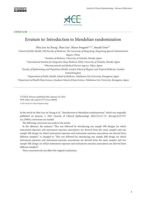 Image result for Introduction to Mendelian Randomization