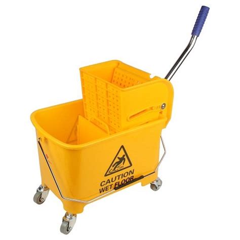E-Ware Wringer Trolley Yellow Color ABS Material Mini Mop 20 Litter ...