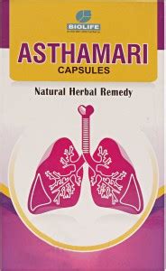 Bio Skylife Asthmari Ayurvedic Capsules For Asthma And Respiratory ...
