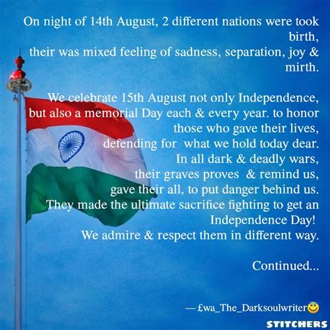 On night of 14th August, ... | Quotes & Writings by EWA_The_Darksou ...