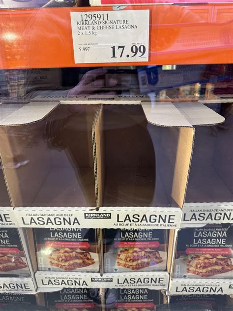 How different are the frozen Kirkland lasagnas from the Kirkland ...