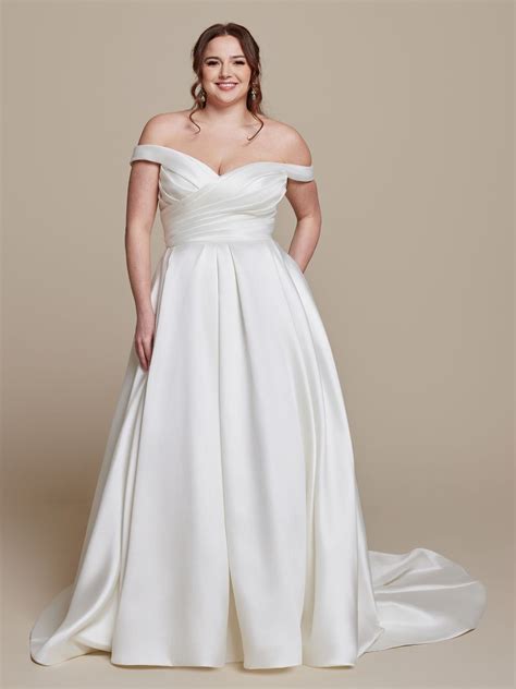 Frankie | Pleated wedding dresses, Ivory wedding dress, Mikado wedding dress