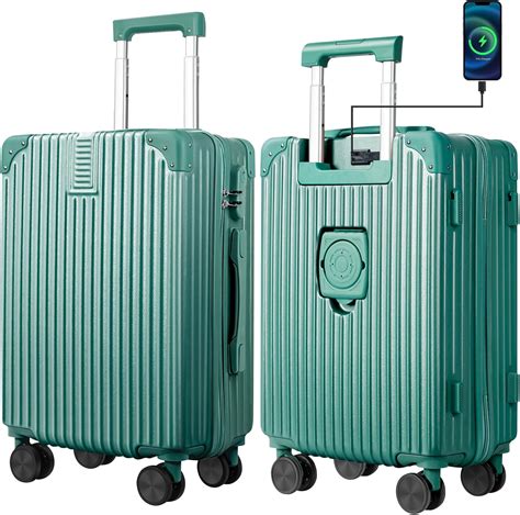 Amazon.com | LAZEYARD Carry On Luggage with Cup Holder and USB Charge ...