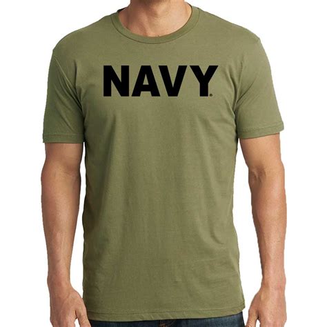 Officially Licensed US Navy T-Shirt with Navy Text