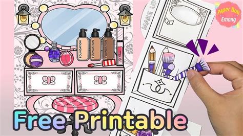 doll makeup paper