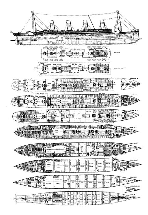 Titanic Deck Plans - the hourglass hobby