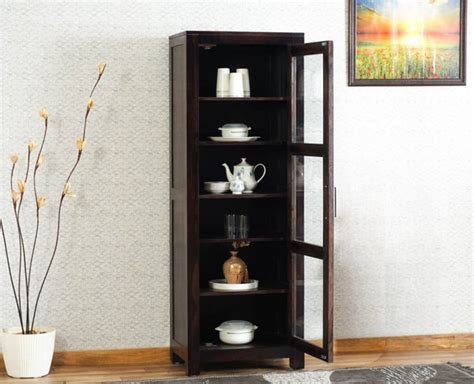 Kottayam Sheesham Wood Kitchen Crockery Cabinet One Door