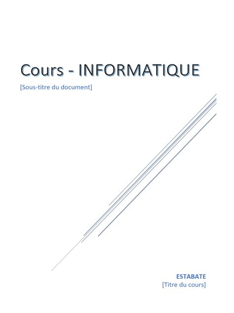 Informatique Generale PDF 的图像结果