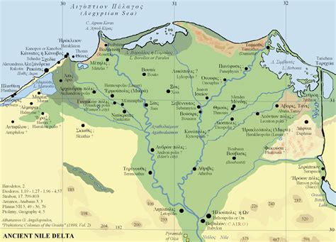 Ancient Nile River Map