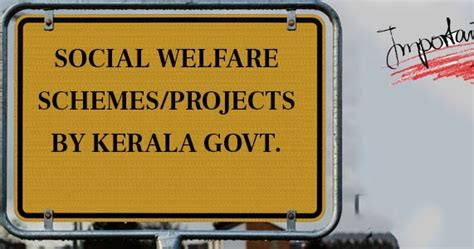 Kerala Important Welfare Schemes Government Projects PSC Repeated | KAS ...