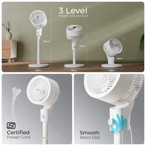 Air Circulator Fan with Swing Oscillation | Gusto Lite – XECH