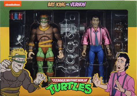 Teenage Mutant Ninja Turtles NECA Rat King vs Vernon (Cartoon)