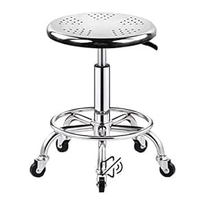 Heavy Duty Adjustable Height Stainless Steel Structure Work Shop Stool ...
