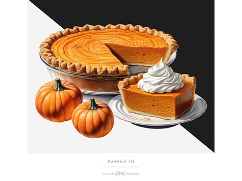 Pumpkin Pie Clipart - Pumpkin Pie PNG, Thanksgiving Watercolor, Dessert ...