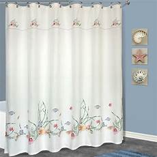 seashell shower curtain united curtain co seashell polyester shower curtain seashell shower curtain united curtain co seashell polyester shower curtain