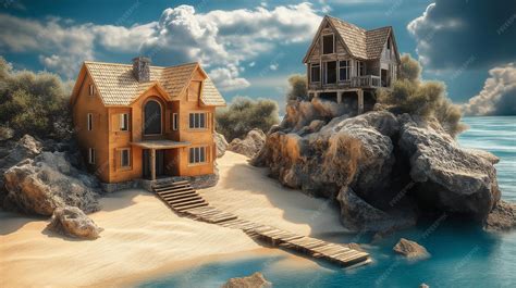 The parable of the houses built on sand and rock a wise man builds his house on rock and a ...