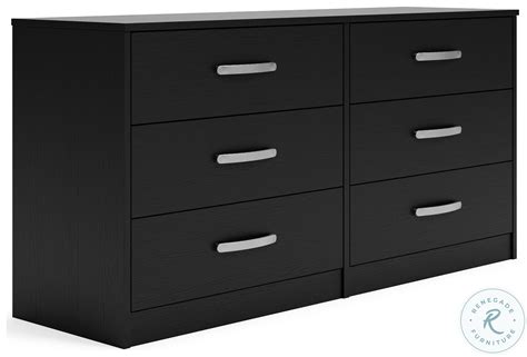 Finch Black Six Drawer Dresser From Ashley Furniture | Home Gallery Stores