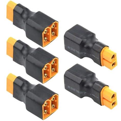 WMYCONGCONG 5 PCS No Wire Adapter XT60 XT 60 Plug Parallel Connector 1 ...