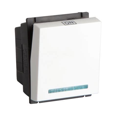 Crabtree Murano 32 AX DP White Super Soft Switch With Indicator Mega ...