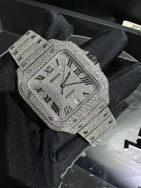 Moissanite Cartier Watch – Iced Out Luxury Collection – iMaxBudsWatch