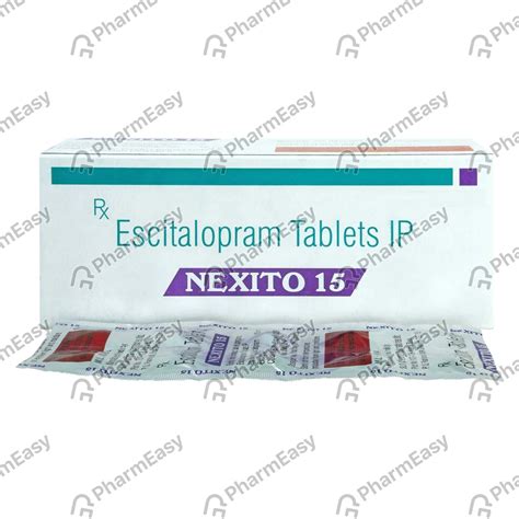 Nexito 15 MG Tablet (10): Uses, Side Effects, Price & Dosage | PharmEasy
