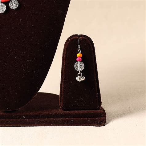 Multicolor German Silver Wooden Beads Necklace Set – iTokri आई.टोकरी