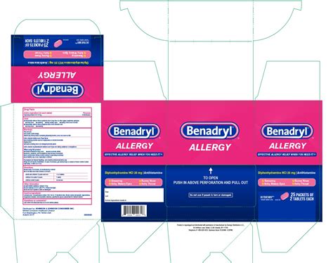 Benadryl Allergy Ultratab: Package Insert / Prescribing Info