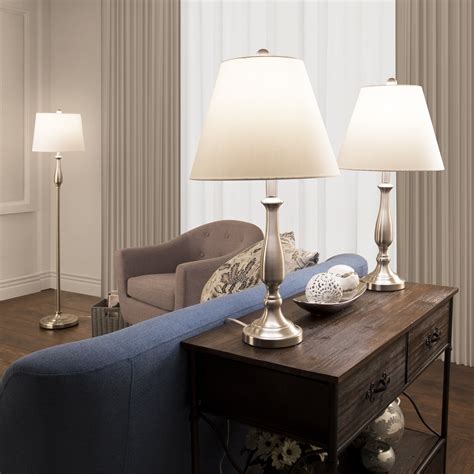 Lavish Home 3-Piece Home Lighting Set - Coordinating Bundle with 2 ...