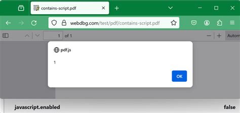 PDF JavaScript Disabled 的图像结果