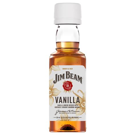 Jim Beam Vanilla Flavored Whiskey, 10 Pack 50 ml PET Bottles, 33% ABV ...