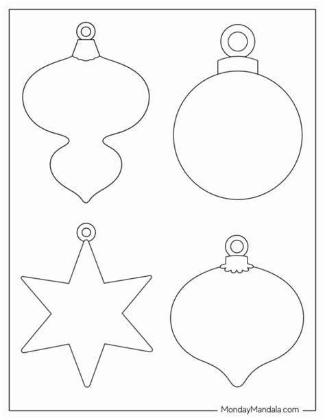 Free Printable Christmas Ornaments Stencils