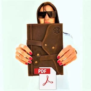 Leather Journal Cover Free Pattern 的图像结果