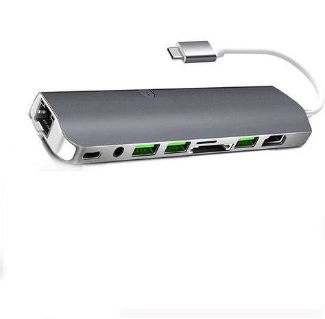 Spigen ArcDock USB C Hub, 6-in-1 USB C Adapter 8K 60Hz HDMI 100W Power ...