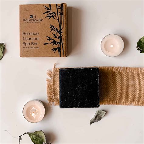 Bamboo Charcoal Soap - Handmade Spa Bar with Aloe Vera – The Bamboo Bae