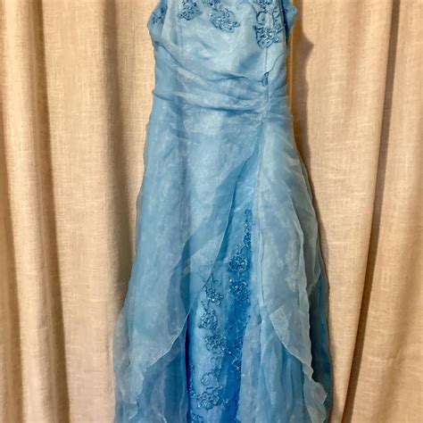 Women's Dress - Blue - 2 – Gorgeous y2k blue prom dre… - Gem