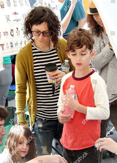 Sara Gilbert Levi Hank Sawyer Gilbertadler Editorial Stock Photo ...