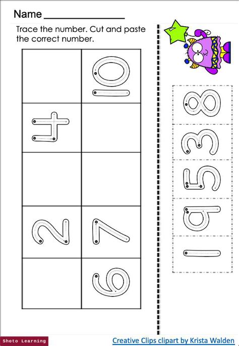 Pre Kindergarten Number Worksheets
