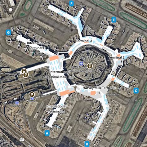 Sfo Terminal 3 Baggage Level : San Francisco International Airport Map ...