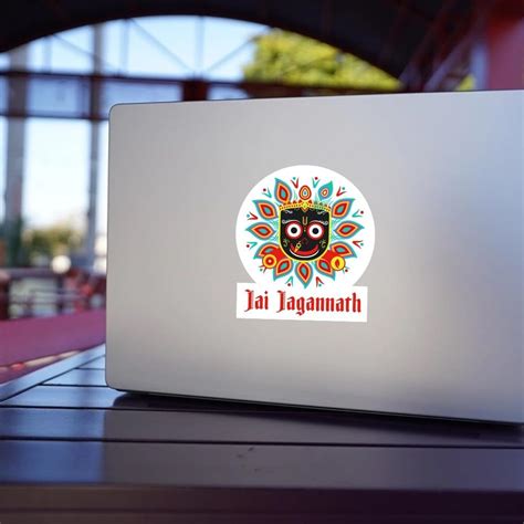 Jai Jagannath Ji Self Adhesive PVC Hindu Waterproof Stickers for Pooja ...