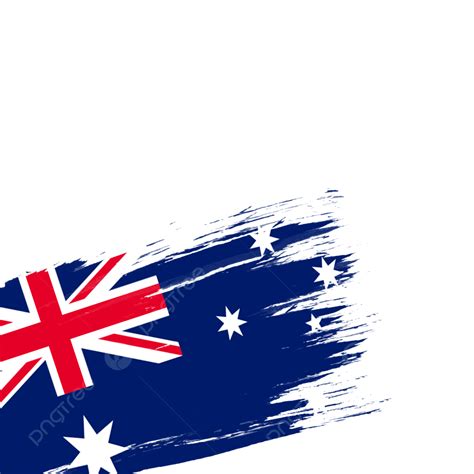 National Flag Of Australia Brush Stroke, National, Flag Of Australia ...
