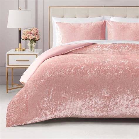 Amazon.com: Juicy Couture Crushed Velvet Twin Comforter and Sham Set, 2 ...