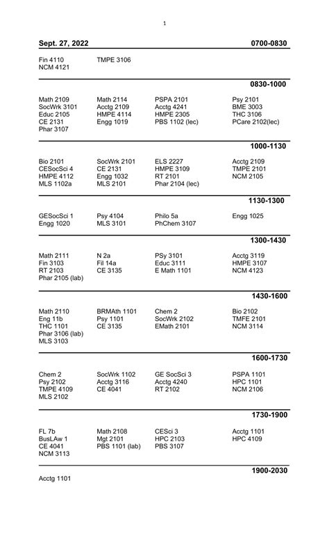 Prelim Examination Schedule (First Semester 2022-2023) - Central ...
