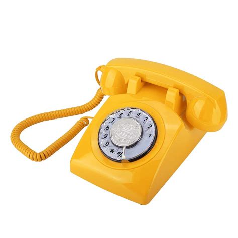 Retro Landline Phone Classic Rotary Design Old Fashioned Corded ...