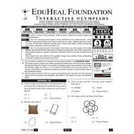 EHF Science Olympiad Solved Question Paper Class 1 (2012)