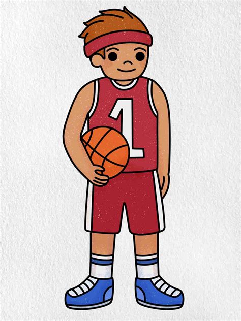 How To Draw Basketball Players How To Draw A Basketball Player,