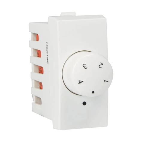 Havells Crabtree-Coral AHLRFXW004, 1 Module, White, Fan Regulator