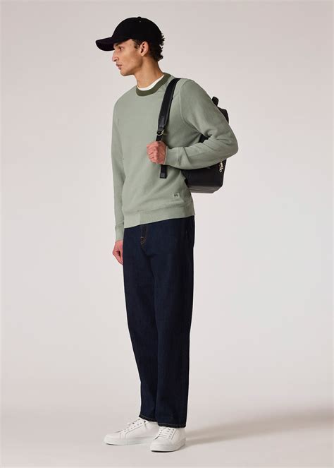 Men's Sage Green Organic Cotton Sweater