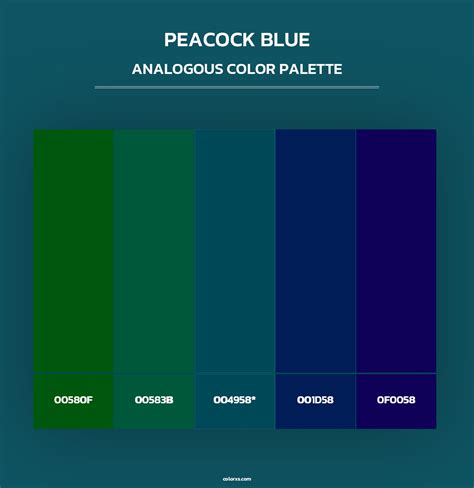 Peacock Blue Color