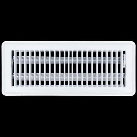 4" x 12" [Duct Opening] Floor Register with Louvered Design | Heavy Du ...